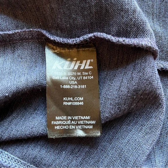 KUHL Lea Blue Cowl Neck Sweater Dress Size Small - Picture 7 of 8